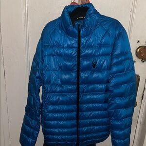 Spyder Men's Vibrant Blue Puffer Jacket